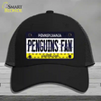 Penguins Fan Pennsylvania Novelty License Plate Hat Mesh / Black