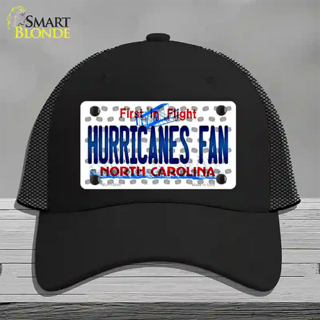 Hurricanes Fan North Carolina Novelty License Plate Hat Mesh / Black