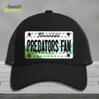 Predators Fan Tennessee Novelty License Plate Hat Mesh / Black