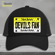 Devils Fan New Jersey Novelty License Plate Hat Mesh / Black