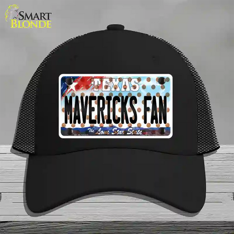 Mavericks Fan Texas Novelty License Plate Hat Mesh / Black