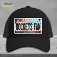 Rockets Fan Texas Novelty License Plate Hat Mesh / Black