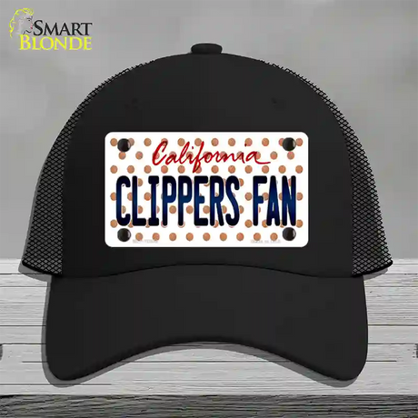 Clippers Fan California Novelty License Plate Hat Mesh / Black