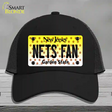 Nets Fan New Jersey Novelty License Plate Hat Mesh / Black