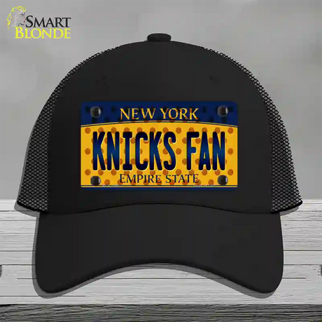 Knicks Fan New York Novelty License Plate Hat Mesh / Black