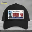 Thunder Fan Oklahoma Novelty License Plate Hat Mesh / Black