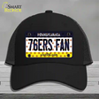 76ers Fan Pennsylvania Novelty License Plate Hat Mesh / Black