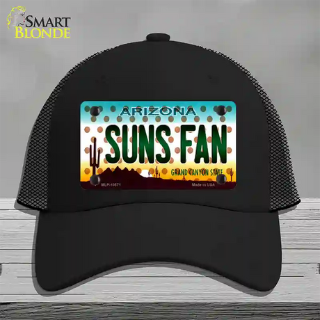 Arizona Suns Fan Novelty License Plate Hat Mesh / Black