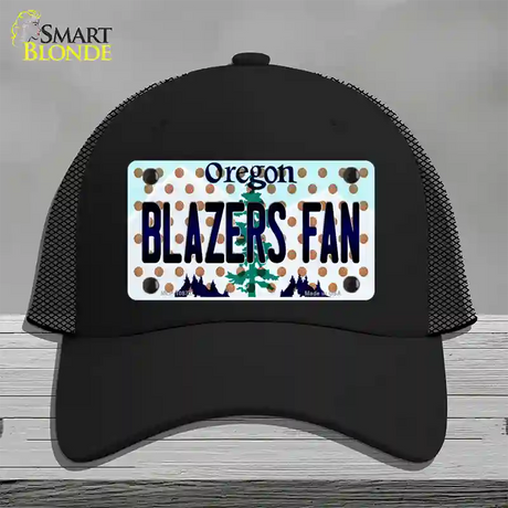 Blazers Fan Oregon Novelty License Plate Hat Mesh / Black