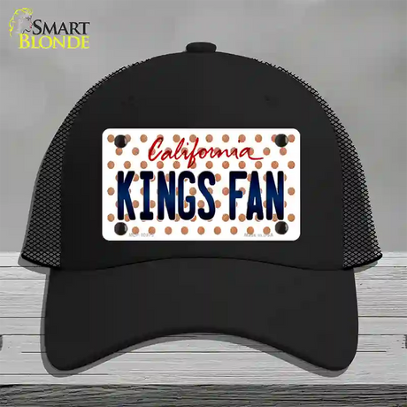 California Kings Fan Novelty License Plate Hat Mesh / Black