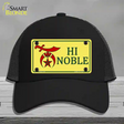 High Noble Novelty License Plate Hat Mesh / Black