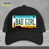 Bad Girl Arizona Novelty License Plate Hat Mesh / Black