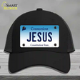 Jesus Connecticut Novelty License Plate Hat Mesh / Black