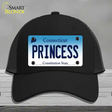 Princess Connecticut Novelty License Plate Hat Mesh / Black