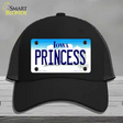 Princess Iowa Novelty License Plate Hat Mesh / Black