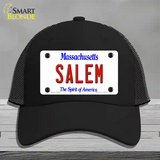 Salem Massachusetts Novelty License Plate Hat Mesh / Black