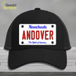 Andover Massachusetts Novelty License Plate Hat Mesh / Black