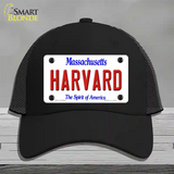 Harvard Massachusetts Novelty License Plate Hat Mesh / Black