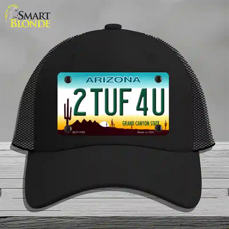 2 Tuf 4 U Arizona Novelty License Plate Hat Mesh / Black