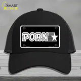 Porn Star Novelty License Plate Hat Mesh / Black