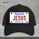 Jesus Massachusetts Novelty License Plate Hat Mesh / Black