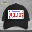 Go Celtics Massachusetts Novelty License Plate Hat Mesh / Black