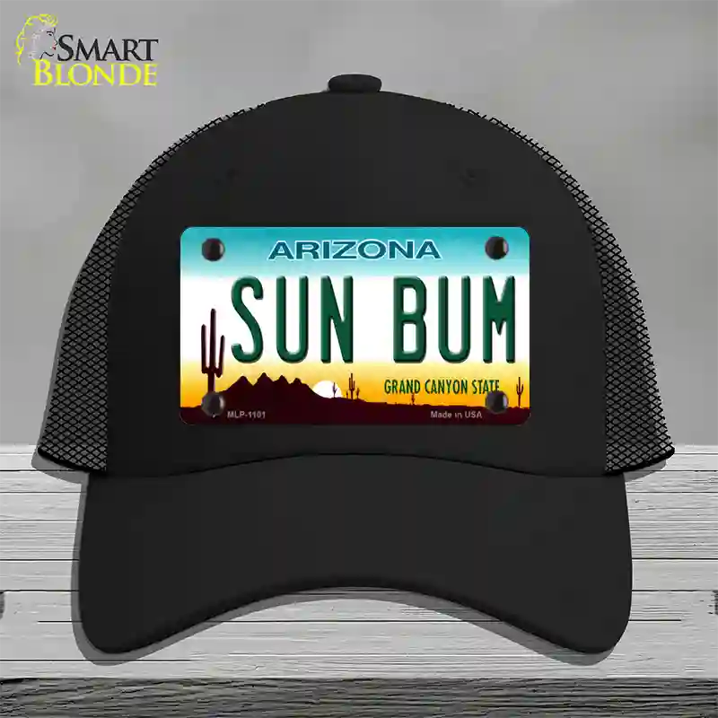 Sun Bum Arizona Novelty License Plate Hat Mesh / Black