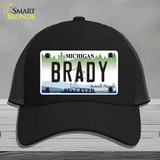 Brady Michigan Novelty License Plate Hat Mesh / Black