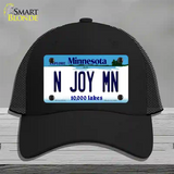 N Joy MN Minnesota Novelty License Plate Hat Mesh / Black