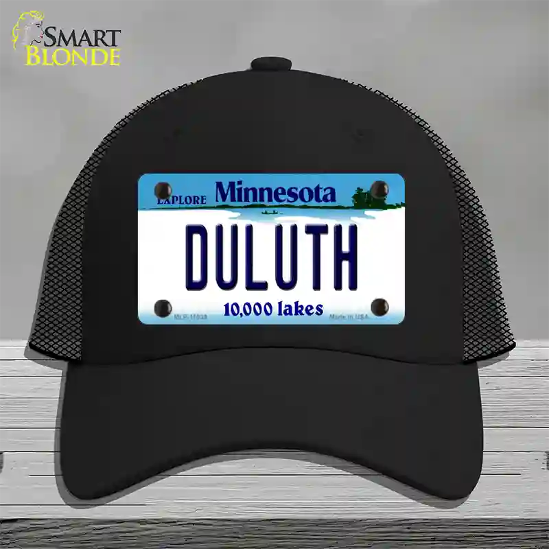 Duluth Minnesota State Novelty License Plate Hat Mesh / Black