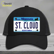 St Cloud Minnesota State Novelty License Plate Hat Mesh / Black