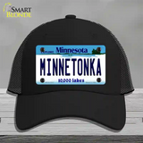 Minnetonka Minnesota State Novelty License Plate Hat Mesh / Black