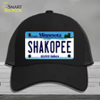 Shakopee Minnesota State Novelty License Plate Hat Mesh / Black