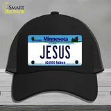 Jesus Minnesota State Novelty License Plate Hat Mesh / Black