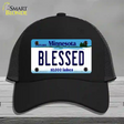 Blessed Minnesota State Novelty License Plate Hat Mesh / Black