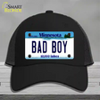 Bad Boy Minnesota State Novelty License Plate Hat Mesh / Black