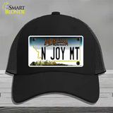 N Joy MT Montana State Novelty License Plate Hat Mesh / Black