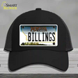 Billings Montana State Novelty License Plate Hat Mesh / Black