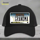 Grandma Montana State Novelty License Plate Hat Mesh / Black