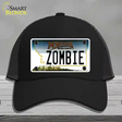 Zombie Montana State Novelty License Plate Hat Mesh / Black