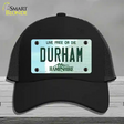 Durham New Hampshire State Novelty License Plate Hat Mesh / Black