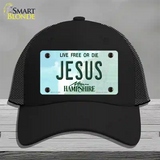 Jesus New Hampshire State Novelty License Plate Hat Mesh / Black