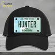 Hunter New Hampshire State Novelty License Plate Hat Mesh / Black