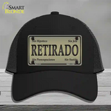 Retirado Novelty License Plate Hat Mesh / Black