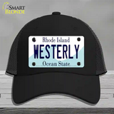 Westerly Rhode Island State Novelty License Plate Hat Mesh / Black