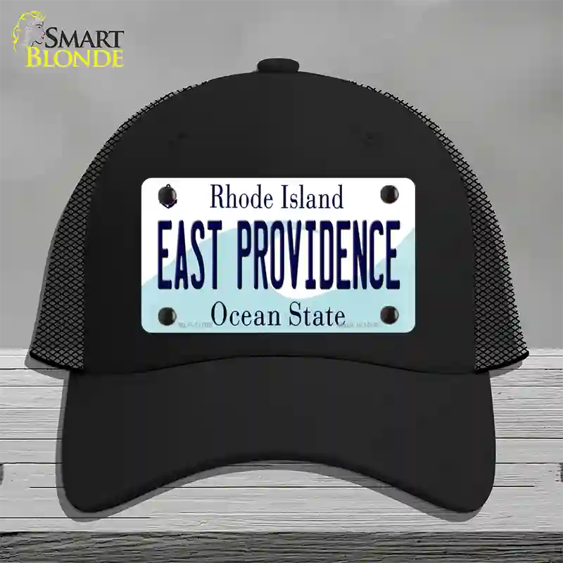 East Providence Rhode Island State Novelty License Plate Hat Mesh / Black