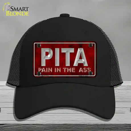 Pain In The Ass Novelty License Plate Hat Mesh / Black