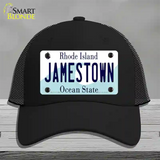 Jamestown Rhode Island State Novelty License Plate Hat Mesh / Black