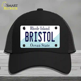 Bristol Rhode Island State Novelty License Plate Hat Mesh / Black