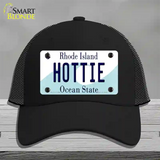 Hottie Rhode Island State Novelty License Plate Hat Mesh / Black